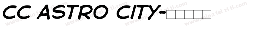 cc astro city字体转换